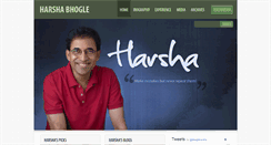 Desktop Screenshot of harshabhogle.com