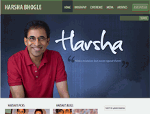 Tablet Screenshot of harshabhogle.com